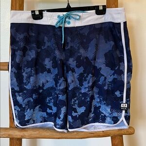 Huk Men's Navy Camo Board Shorts